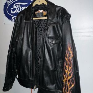 Genuine leather Harley Davidson jacket, lightly worn